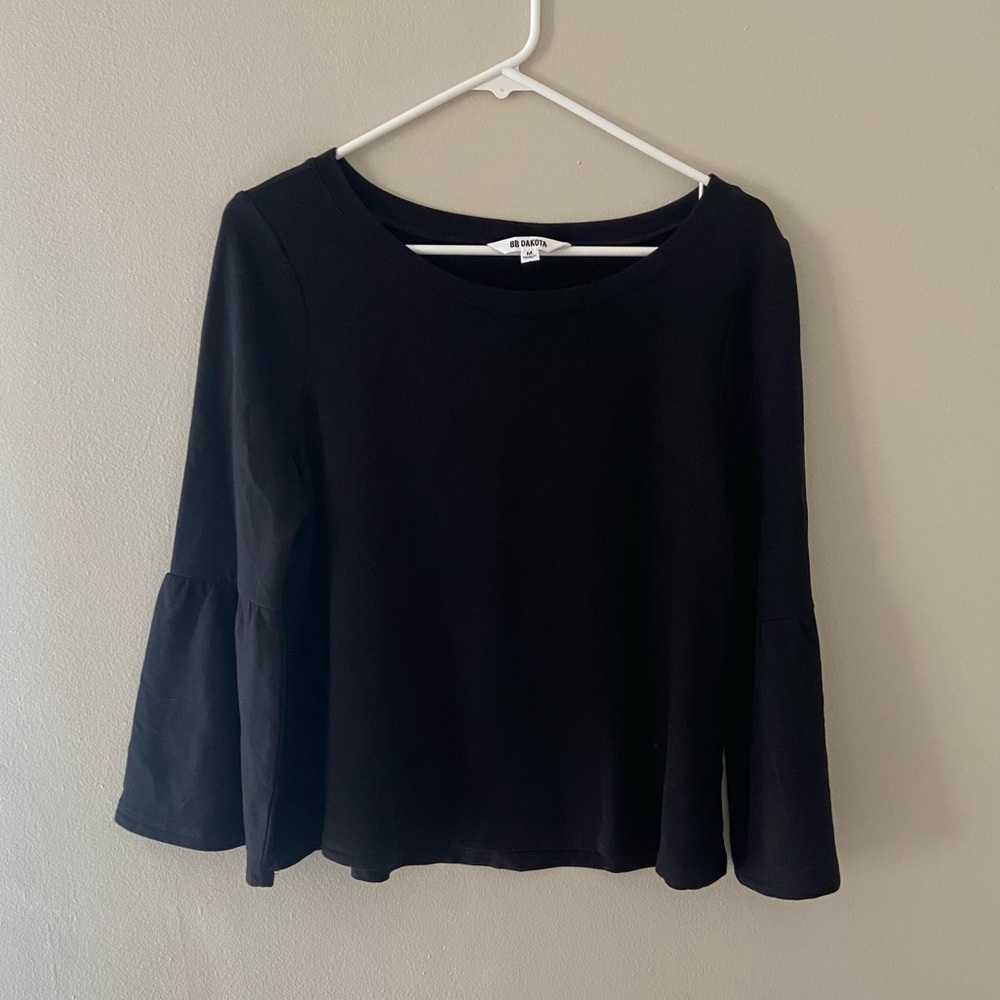 BB Dakota | Soft Terry 3/4 Sleeve Bell Sleeve Top
